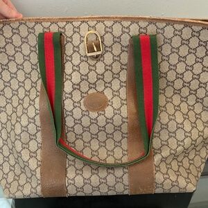 Vintage Gucci Plus Sherry line Tote bag RARE